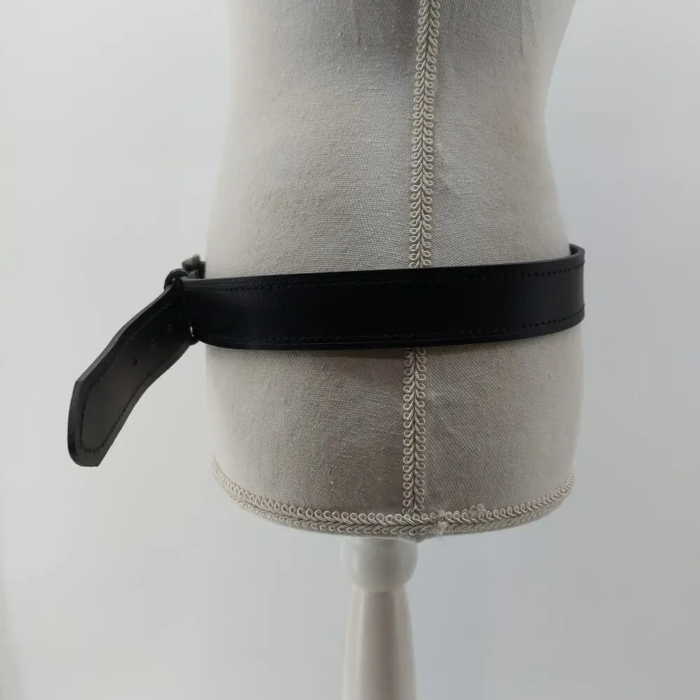 Dickies Black Men's Leather Belt Size 36 Workwear Streetwear